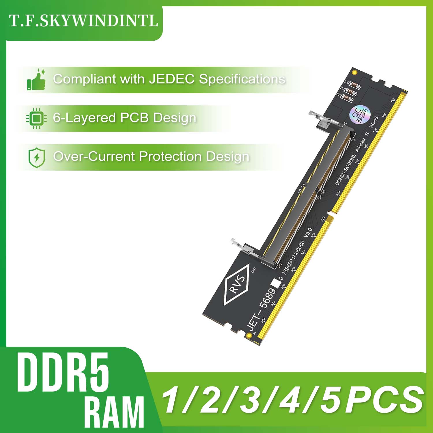 Ddr5 Laptop Ram - 1/2/3/4/5 Buah Kartu Uji Modul Memori