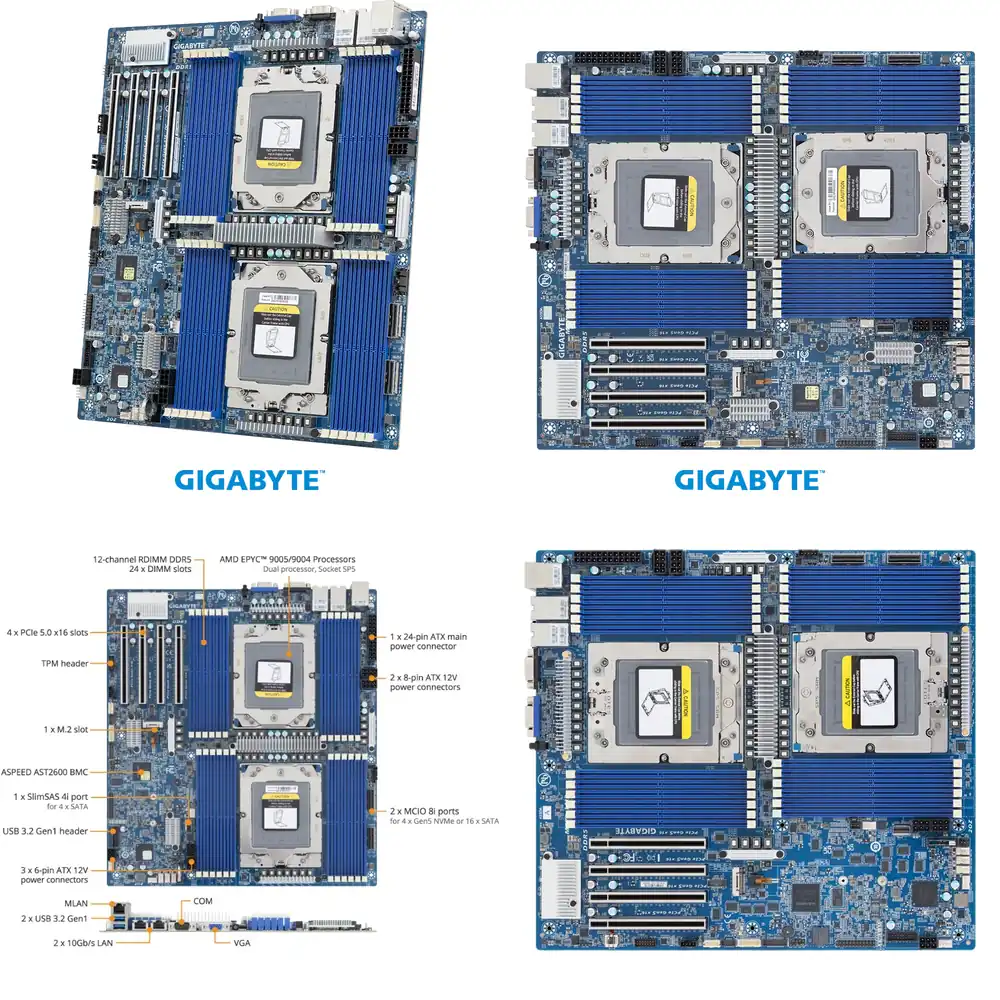 MZ73-LM2 untuk EPYC 9005 9004  - Ddr5 Memory ulasan dan harga