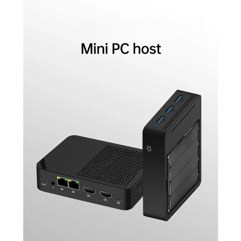 N150 4-Bay NAS Mini PC 4*Slot  - Ddr5 64Gb ulasan dan harga