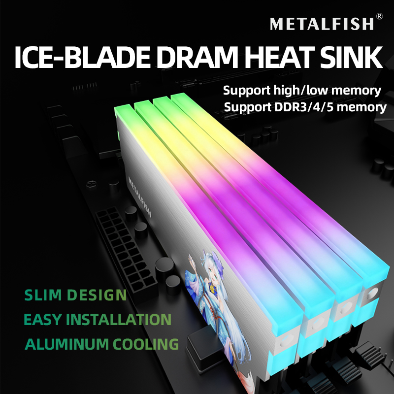 METALFISH DRAM Heatsink 5V-3PI - Ddr5 Ram ulasan dan harga